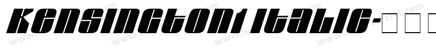 Kensington1 Italic字体转换